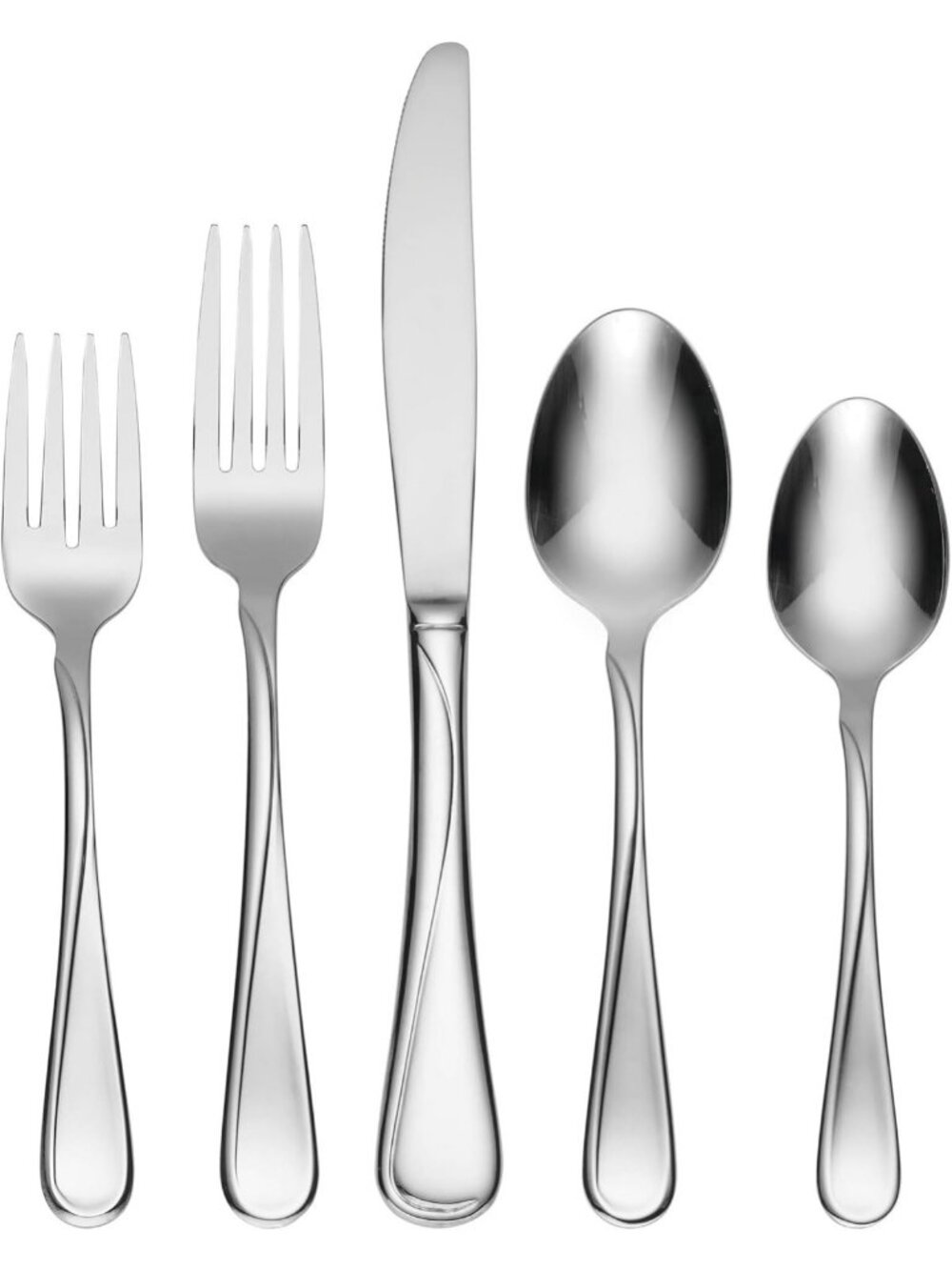 Elegant 65-Piece Silver Flatware Set for 12 - Durable 18/0 Stainless Steel